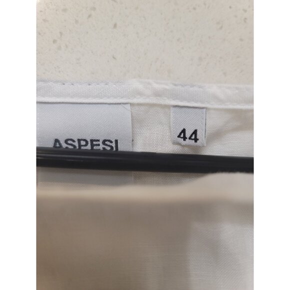 ASPESI Women’s White Linen Shirt Size 44 - Picture 4 of 7